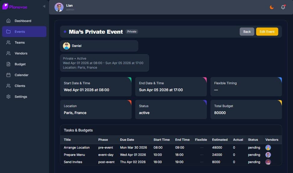 Private Events